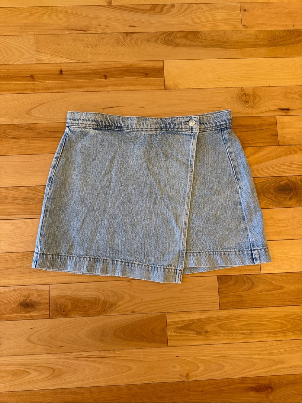 NWT PAIGE Aven Wrap Denim Miniskirt—Size 31